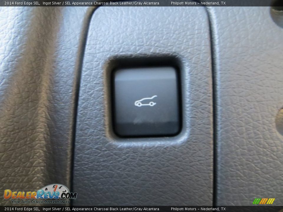 2014 Ford Edge SEL Ingot Silver / SEL Appearance Charcoal Black Leather/Gray Alcantara Photo #27