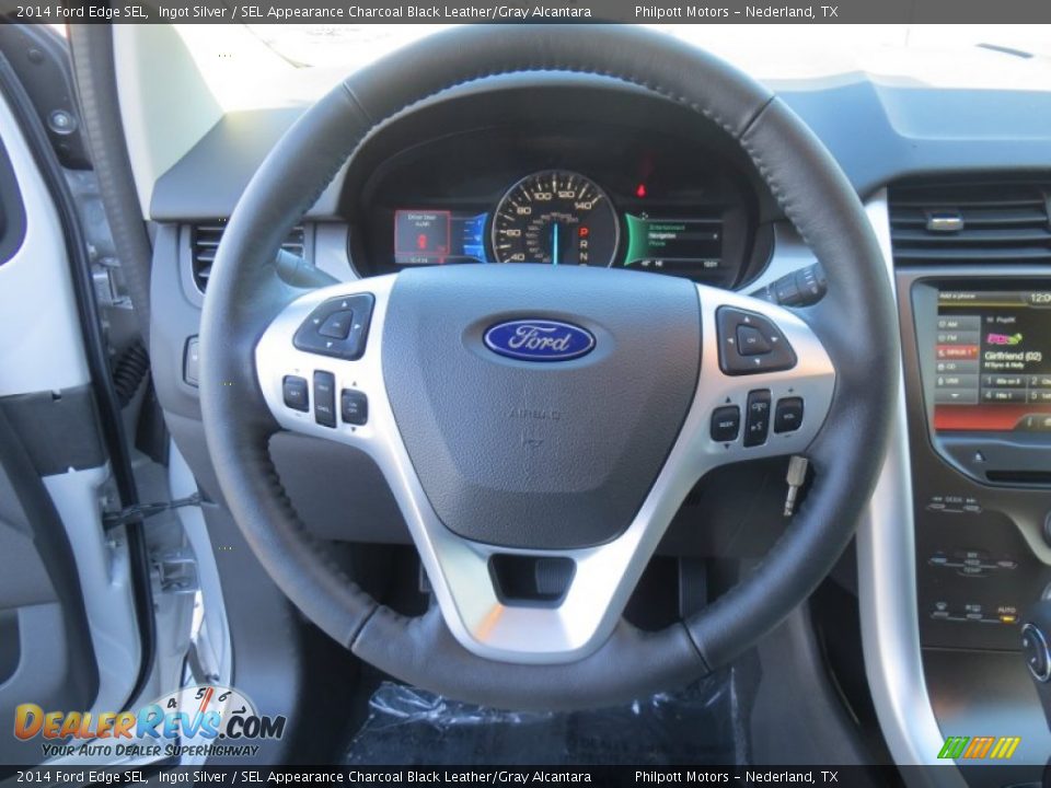 2014 Ford Edge SEL Steering Wheel Photo #35