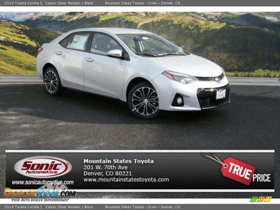 2014 Toyota Corolla S Classic Silver Metallic / Black Photo #1