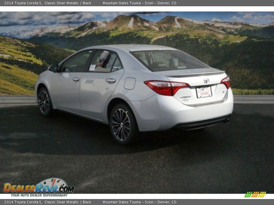 2014 Toyota Corolla S Classic Silver Metallic / Black Photo #3