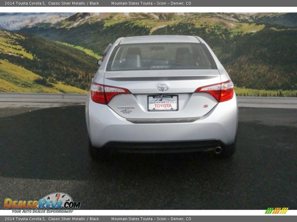2014 Toyota Corolla S Classic Silver Metallic / Black Photo #4