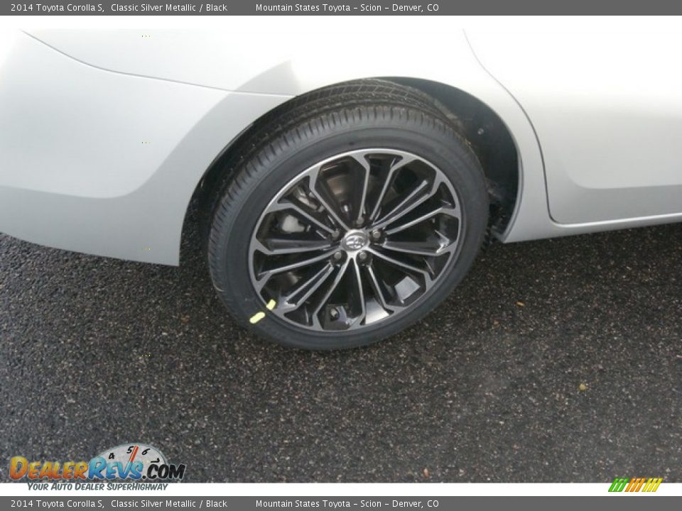 2014 Toyota Corolla S Classic Silver Metallic / Black Photo #9
