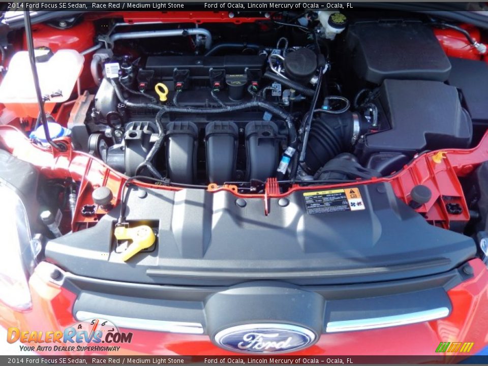 2014 Ford Focus SE Sedan Race Red / Medium Light Stone Photo #11