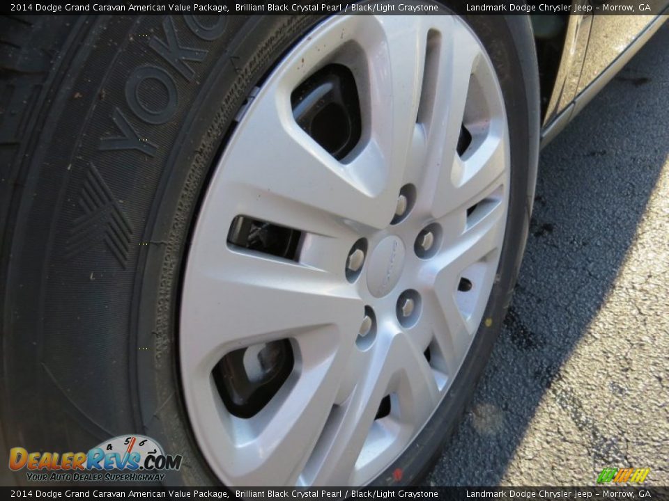 2014 Dodge Grand Caravan American Value Package Brilliant Black Crystal Pearl / Black/Light Graystone Photo #5
