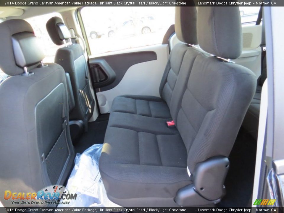 2014 Dodge Grand Caravan American Value Package Brilliant Black Crystal Pearl / Black/Light Graystone Photo #7