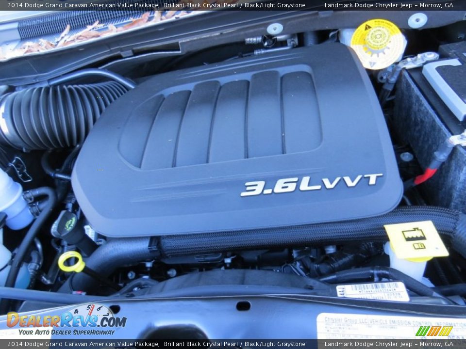 2014 Dodge Grand Caravan American Value Package Brilliant Black Crystal Pearl / Black/Light Graystone Photo #9