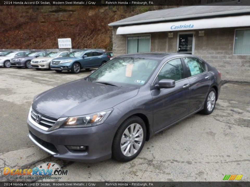 2014 Honda Accord EX Sedan Modern Steel Metallic / Gray Photo #1