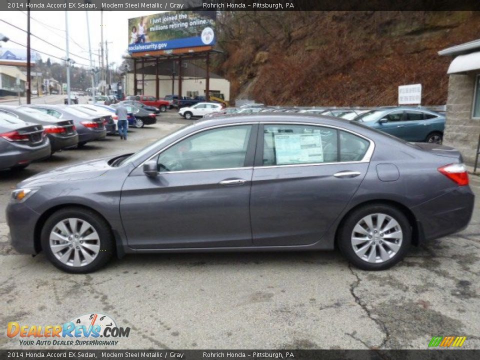 2014 Honda Accord EX Sedan Modern Steel Metallic / Gray Photo #2