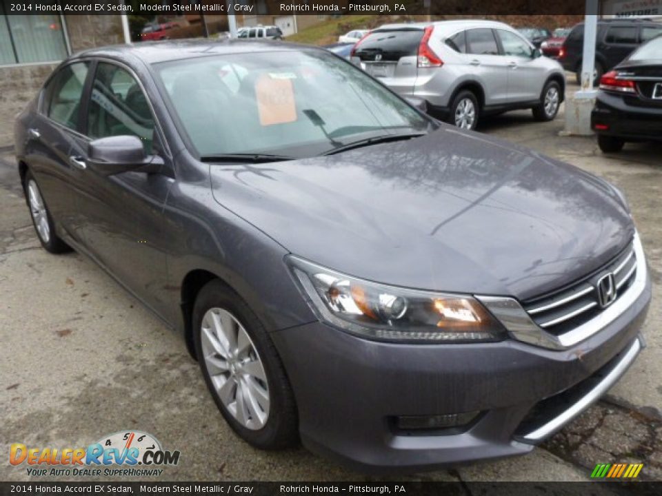 2014 Honda Accord EX Sedan Modern Steel Metallic / Gray Photo #7