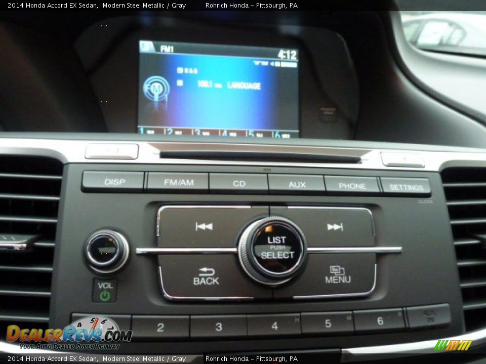2014 Honda Accord EX Sedan Modern Steel Metallic / Gray Photo #17