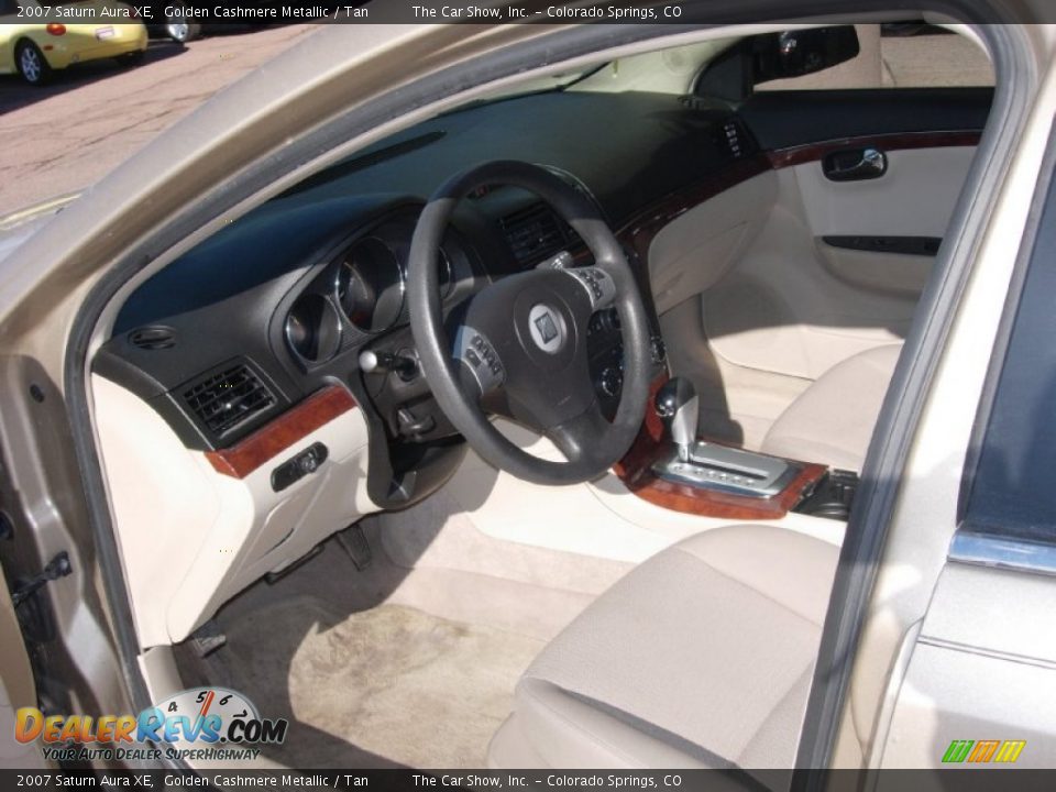 2007 Saturn Aura XE Golden Cashmere Metallic / Tan Photo #5