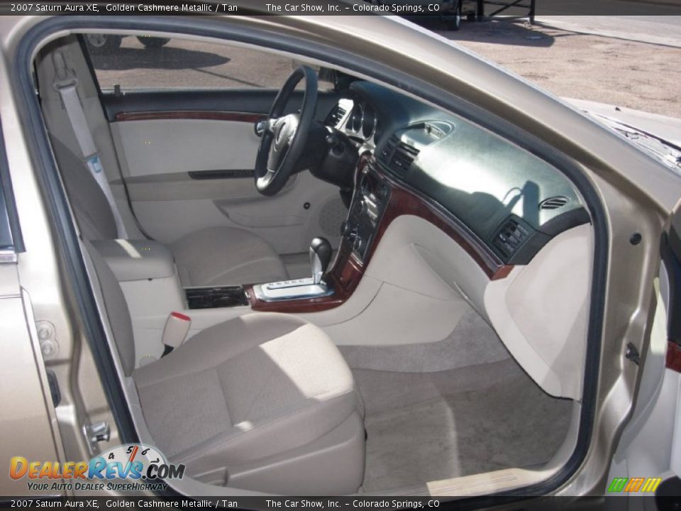 2007 Saturn Aura XE Golden Cashmere Metallic / Tan Photo #8