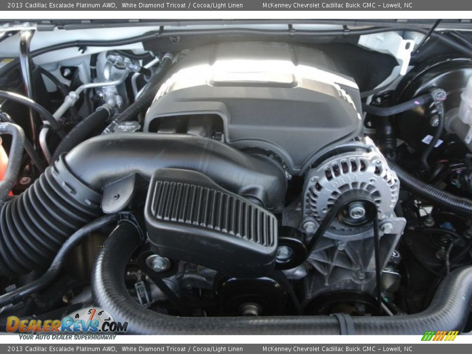 2013 Cadillac Escalade Platinum AWD White Diamond Tricoat / Cocoa/Light Linen Photo #22