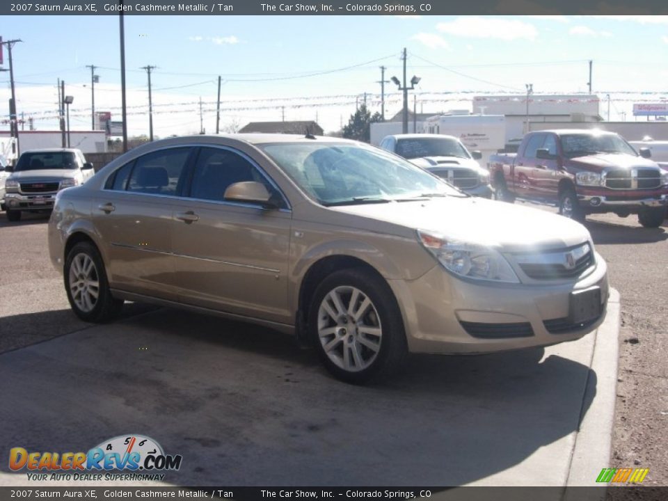 2007 Saturn Aura XE Golden Cashmere Metallic / Tan Photo #16