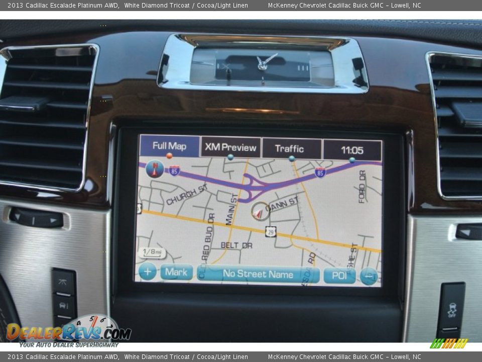 2013 Cadillac Escalade Platinum AWD White Diamond Tricoat / Cocoa/Light Linen Photo #27