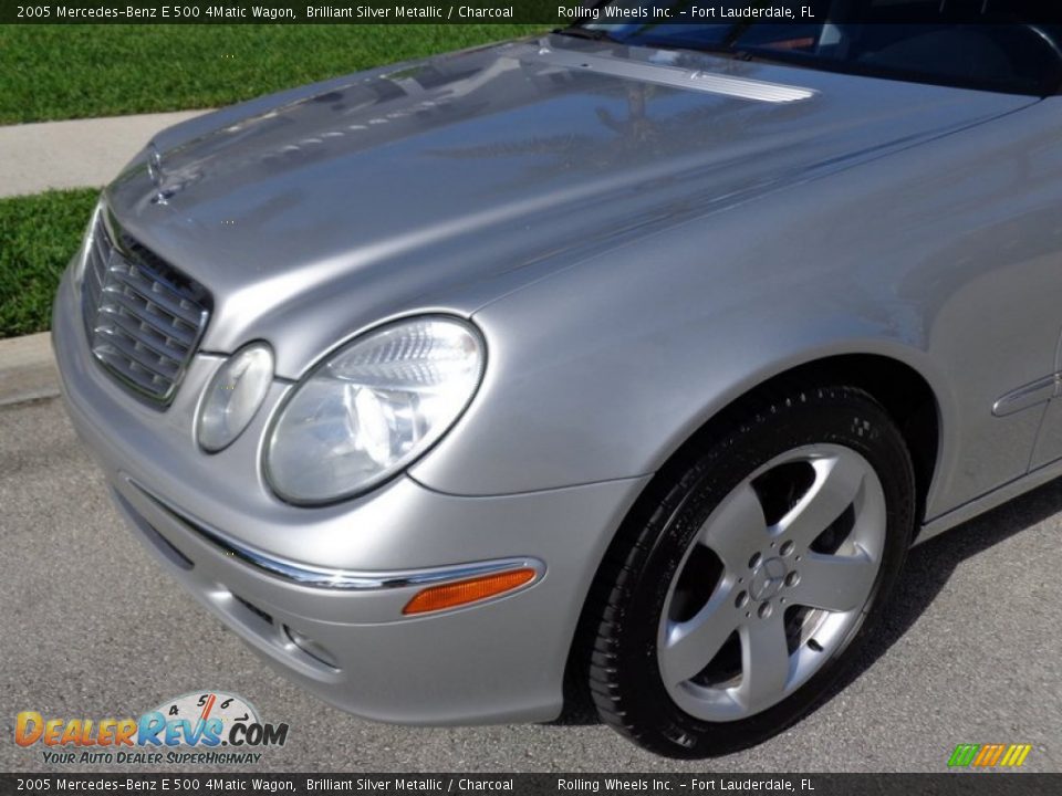 2005 Mercedes-Benz E 500 4Matic Wagon Brilliant Silver Metallic / Charcoal Photo #24