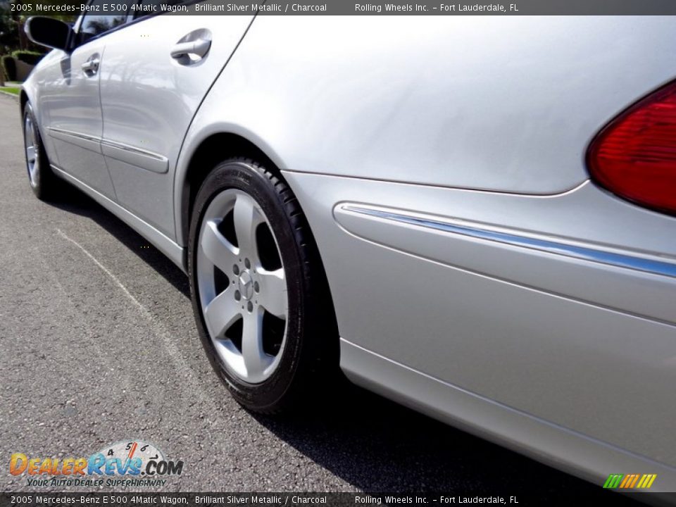 2005 Mercedes-Benz E 500 4Matic Wagon Brilliant Silver Metallic / Charcoal Photo #28