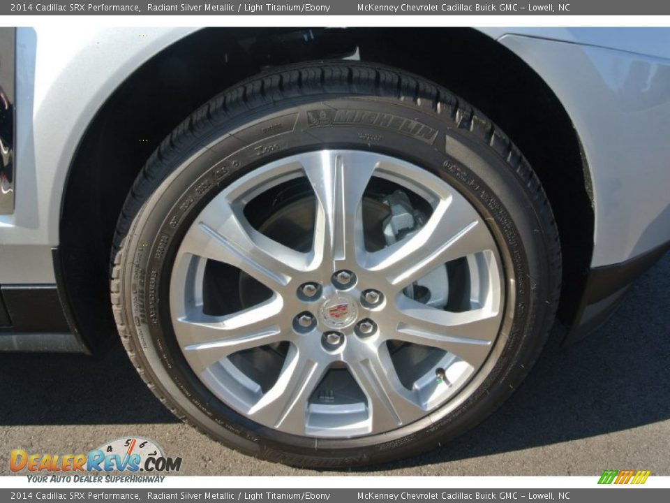 2014 Cadillac SRX Performance Radiant Silver Metallic / Light Titanium/Ebony Photo #20