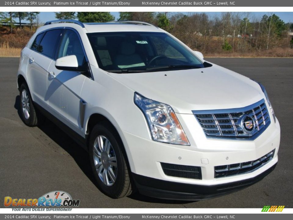 2014 Cadillac SRX Luxury Platinum Ice Tricoat / Light Titanium/Ebony Photo #1