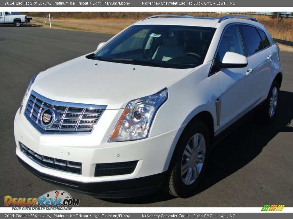 2014 Cadillac SRX Luxury Platinum Ice Tricoat / Light Titanium/Ebony Photo #2