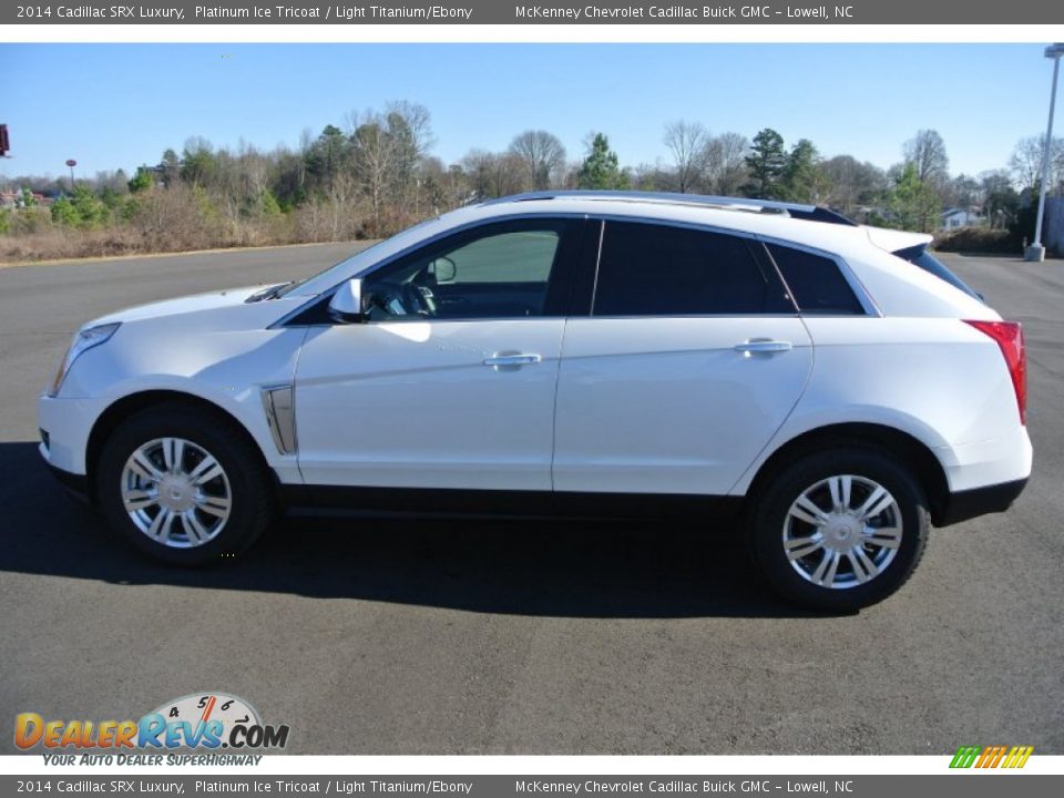 2014 Cadillac SRX Luxury Platinum Ice Tricoat / Light Titanium/Ebony Photo #3