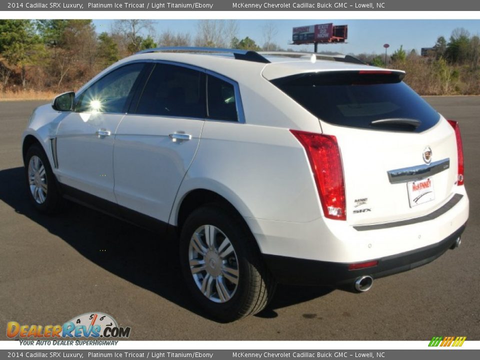 2014 Cadillac SRX Luxury Platinum Ice Tricoat / Light Titanium/Ebony Photo #4