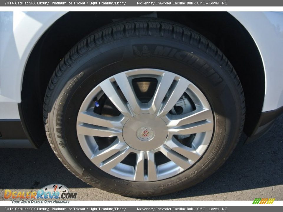 2014 Cadillac SRX Luxury Platinum Ice Tricoat / Light Titanium/Ebony Photo #20