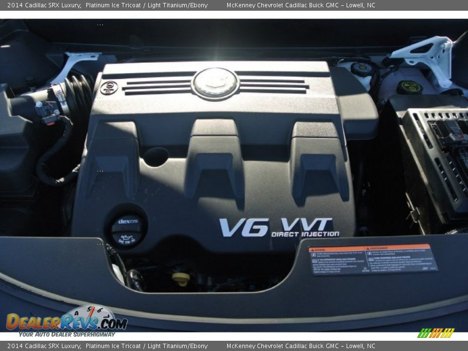 2014 Cadillac SRX Luxury Platinum Ice Tricoat / Light Titanium/Ebony Photo #21