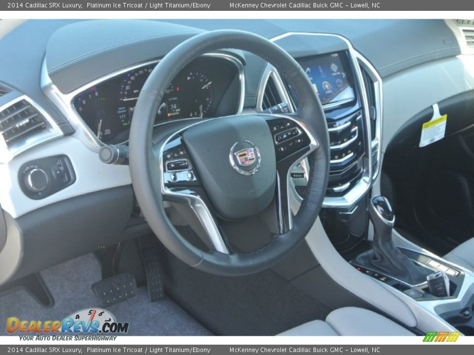 2014 Cadillac SRX Luxury Platinum Ice Tricoat / Light Titanium/Ebony Photo #22