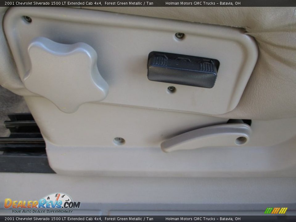 2001 Chevrolet Silverado 1500 LT Extended Cab 4x4 Forest Green Metallic / Tan Photo #7