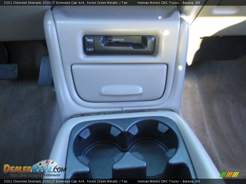 2001 Chevrolet Silverado 1500 LT Extended Cab 4x4 Forest Green Metallic / Tan Photo #9