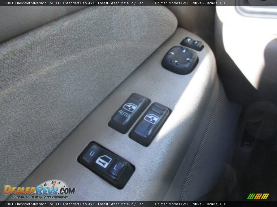 2001 Chevrolet Silverado 1500 LT Extended Cab 4x4 Forest Green Metallic / Tan Photo #14