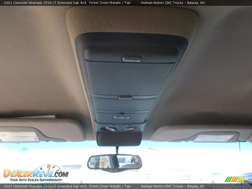 2001 Chevrolet Silverado 1500 LT Extended Cab 4x4 Forest Green Metallic / Tan Photo #17