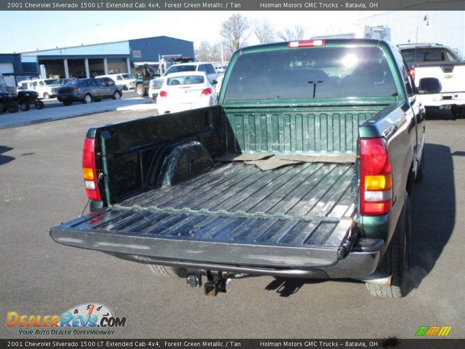 2001 Chevrolet Silverado 1500 LT Extended Cab 4x4 Forest Green Metallic / Tan Photo #22