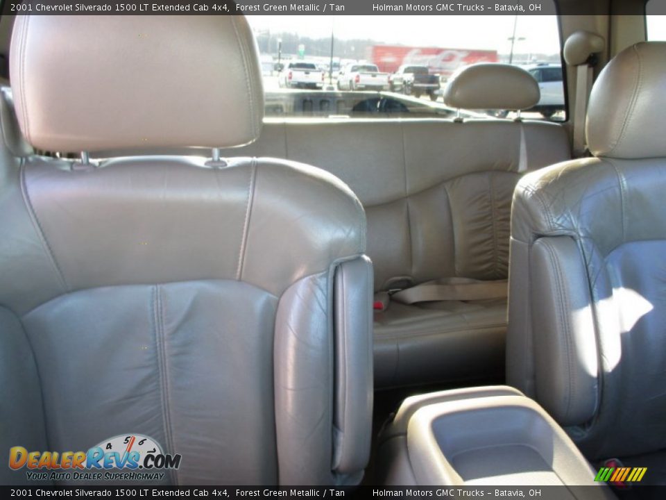 2001 Chevrolet Silverado 1500 LT Extended Cab 4x4 Forest Green Metallic / Tan Photo #25