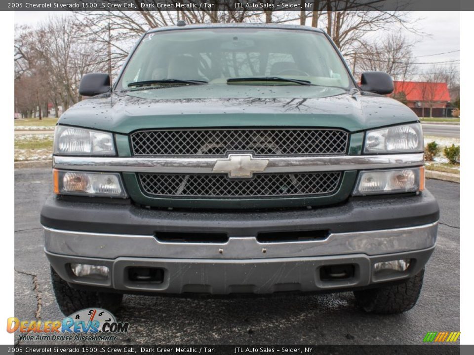 2005 Chevrolet Silverado 1500 LS Crew Cab Dark Green Metallic / Tan Photo #2