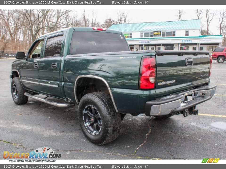 2005 Chevrolet Silverado 1500 LS Crew Cab Dark Green Metallic / Tan Photo #4