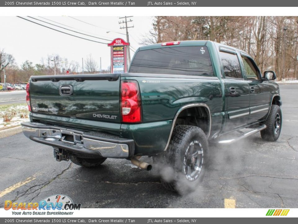 2005 Chevrolet Silverado 1500 LS Crew Cab Dark Green Metallic / Tan Photo #6