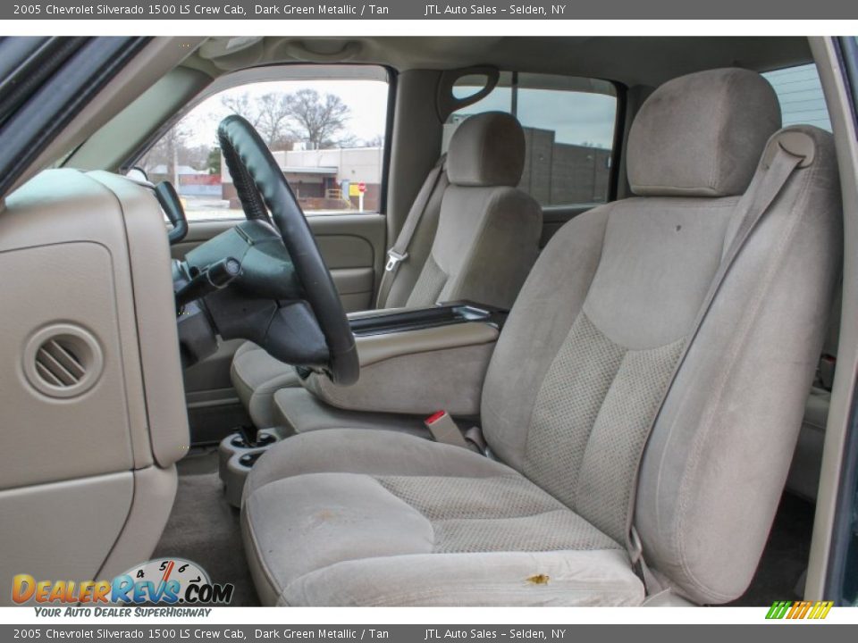 Front Seat of 2005 Chevrolet Silverado 1500 LS Crew Cab Photo #12