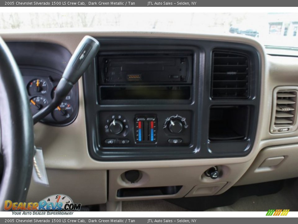 2005 Chevrolet Silverado 1500 LS Crew Cab Dark Green Metallic / Tan Photo #13