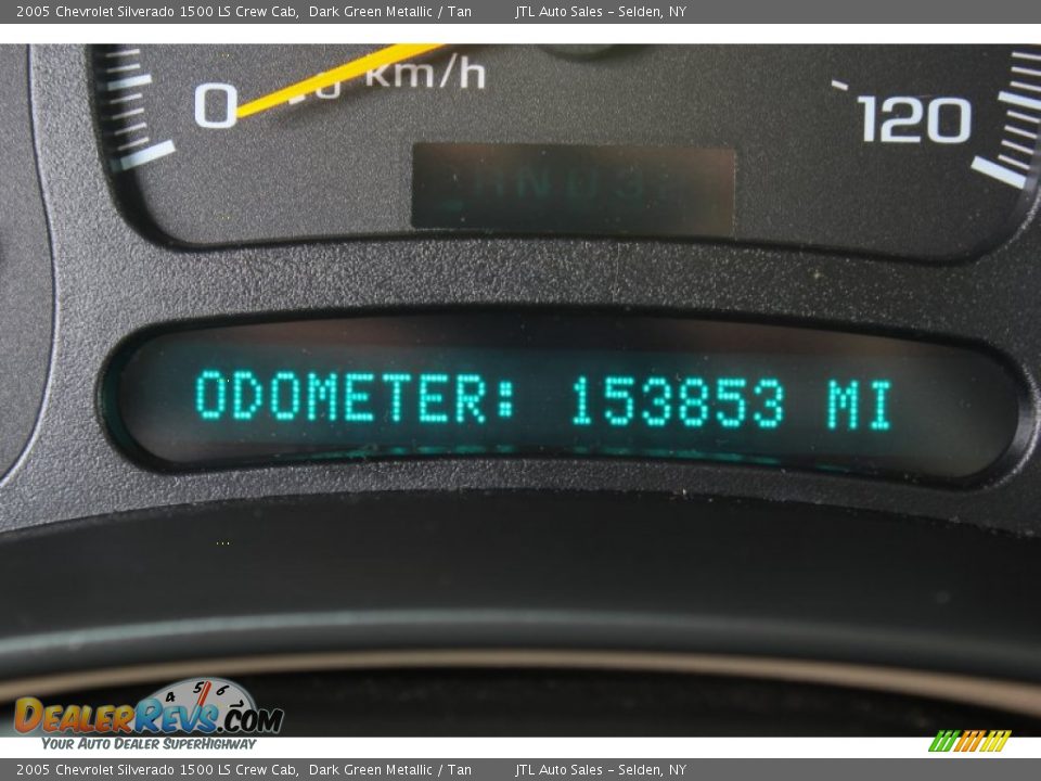 2005 Chevrolet Silverado 1500 LS Crew Cab Dark Green Metallic / Tan Photo #14