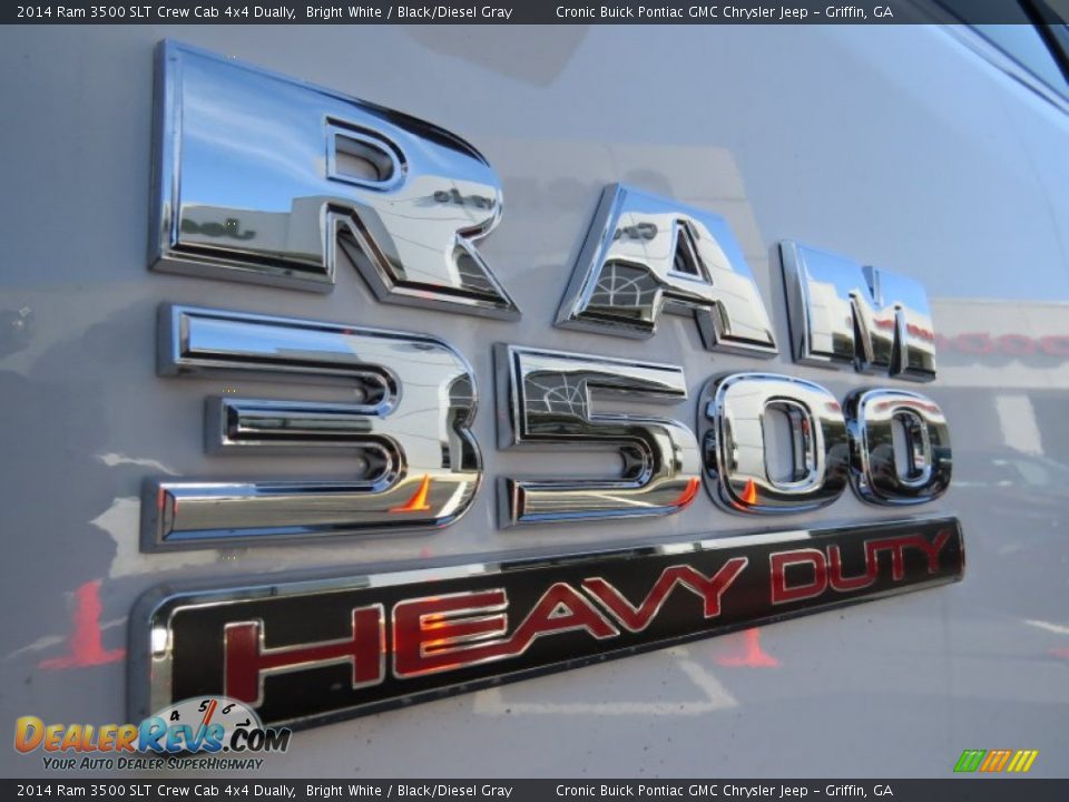 2014 Ram 3500 SLT Crew Cab 4x4 Dually Bright White / Black/Diesel Gray Photo #10