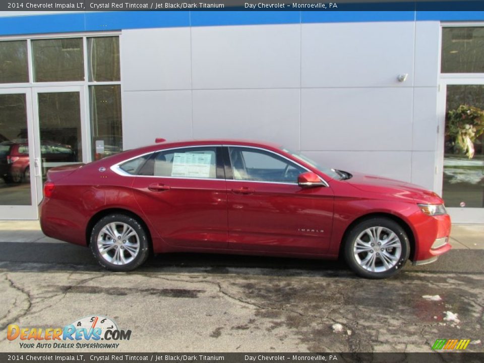2014 Chevrolet Impala LT Crystal Red Tintcoat / Jet Black/Dark Titanium Photo #2