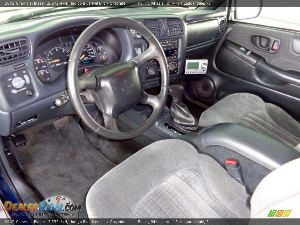 Graphite Interior - 2002 Chevrolet Blazer LS ZR2 4x4 Photo #28