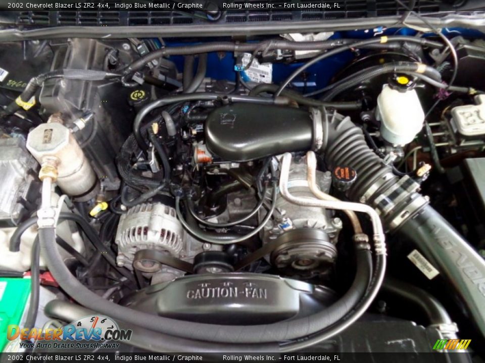 2002 Chevrolet Blazer LS ZR2 4x4 4.3 Liter OHV 12-Valve V6 Engine Photo #36