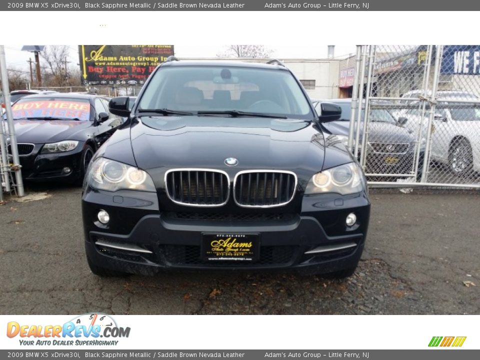 2009 BMW X5 xDrive30i Black Sapphire Metallic / Saddle Brown Nevada Leather Photo #2