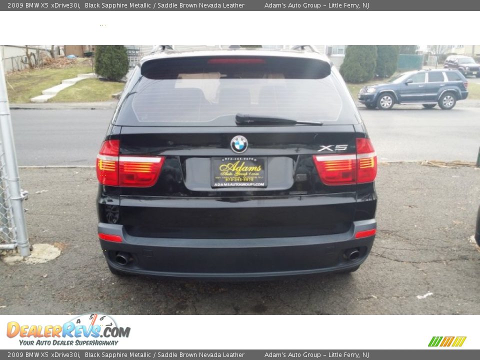 2009 BMW X5 xDrive30i Black Sapphire Metallic / Saddle Brown Nevada Leather Photo #5