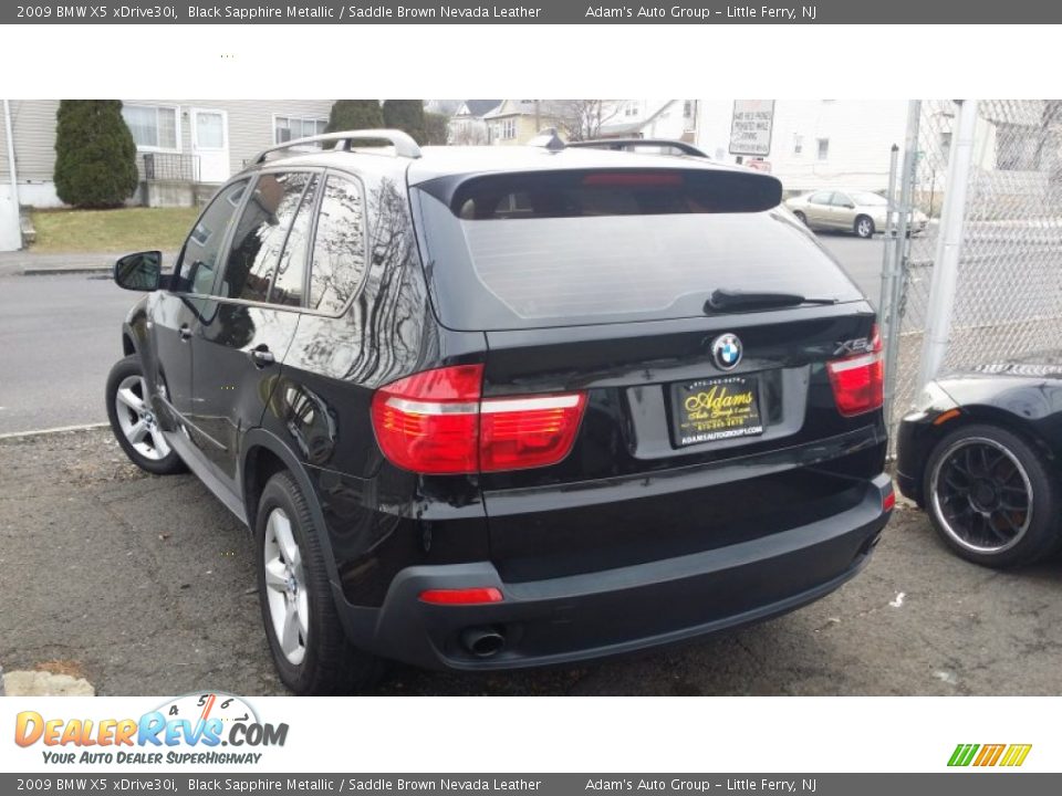 2009 BMW X5 xDrive30i Black Sapphire Metallic / Saddle Brown Nevada Leather Photo #6