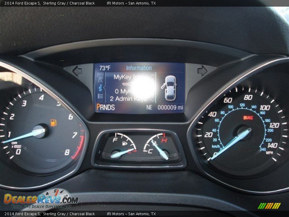 2014 Ford Escape S Sterling Gray / Charcoal Black Photo #22