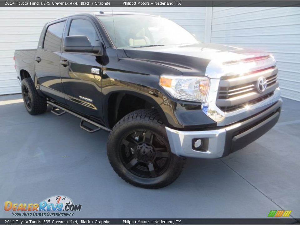 2014 Toyota Tundra SR5 Crewmax 4x4 Black / Graphite Photo #2